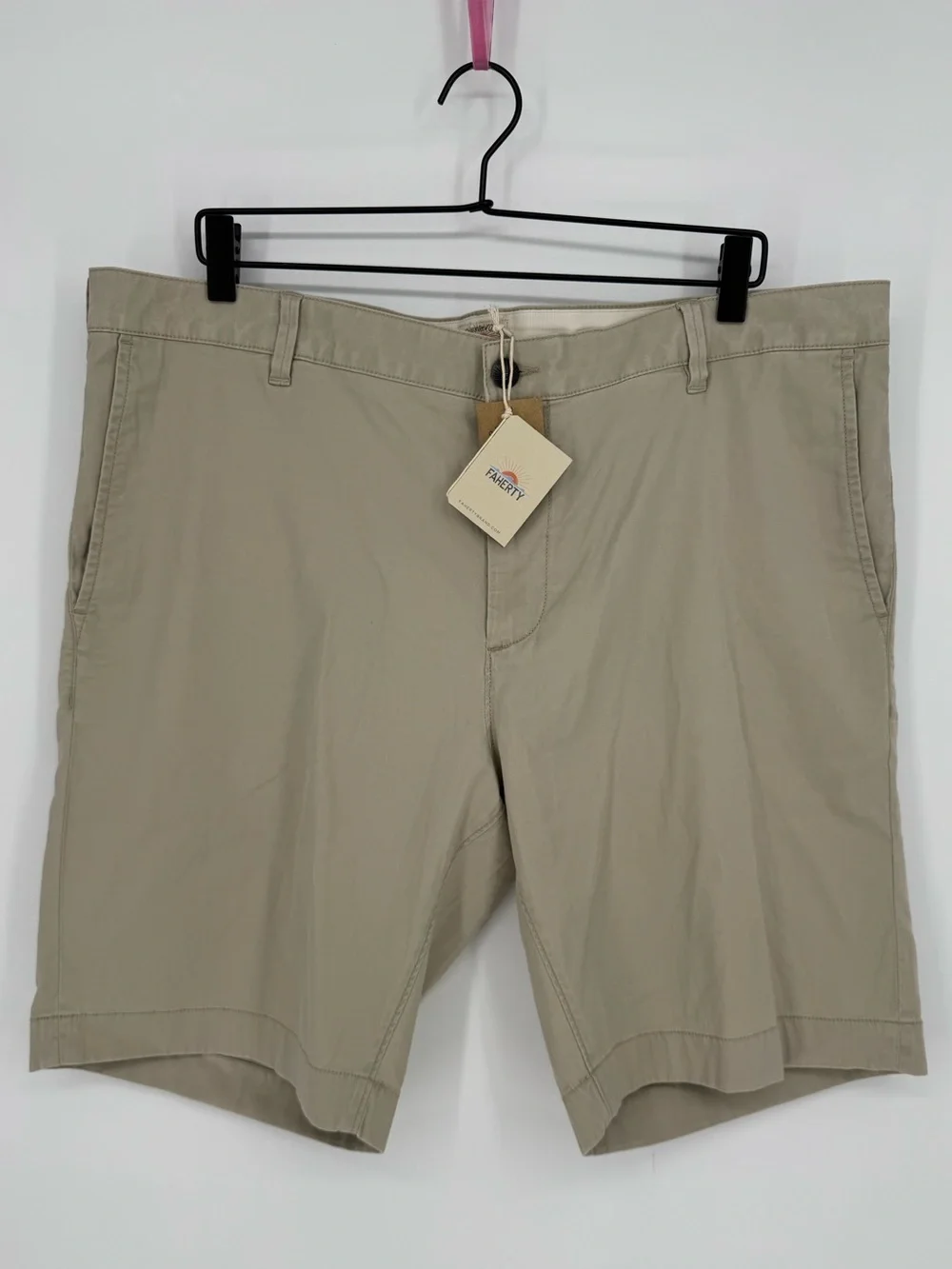 Faherty NWT Island Life Short Faded Khaki 38‎ Organic Cotton